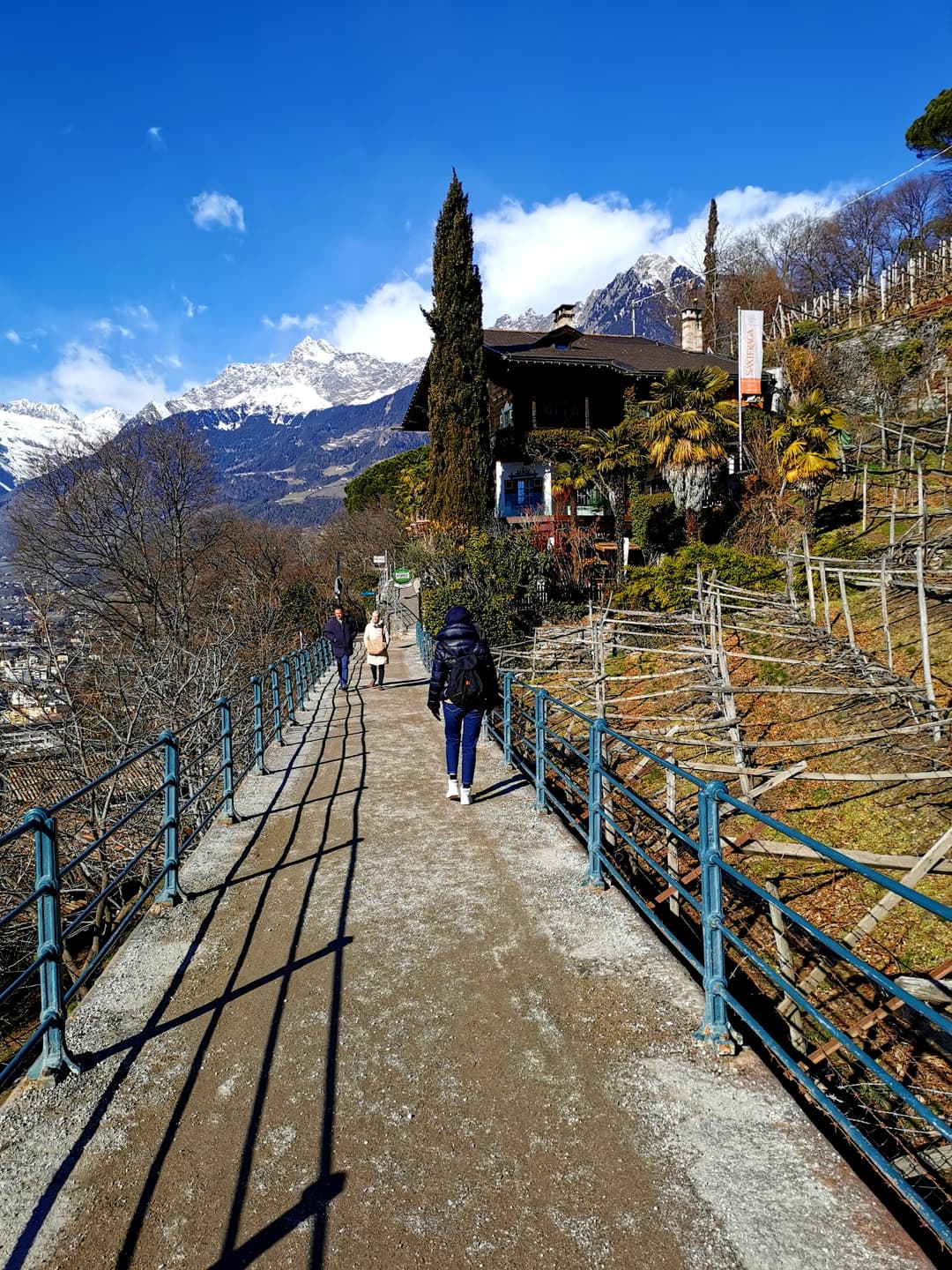 Die Tappeiner Promenade in Meran