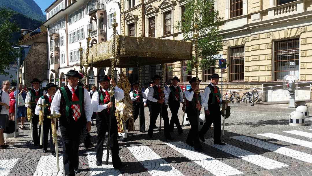 The Sacred Heart Procession in Bolzano